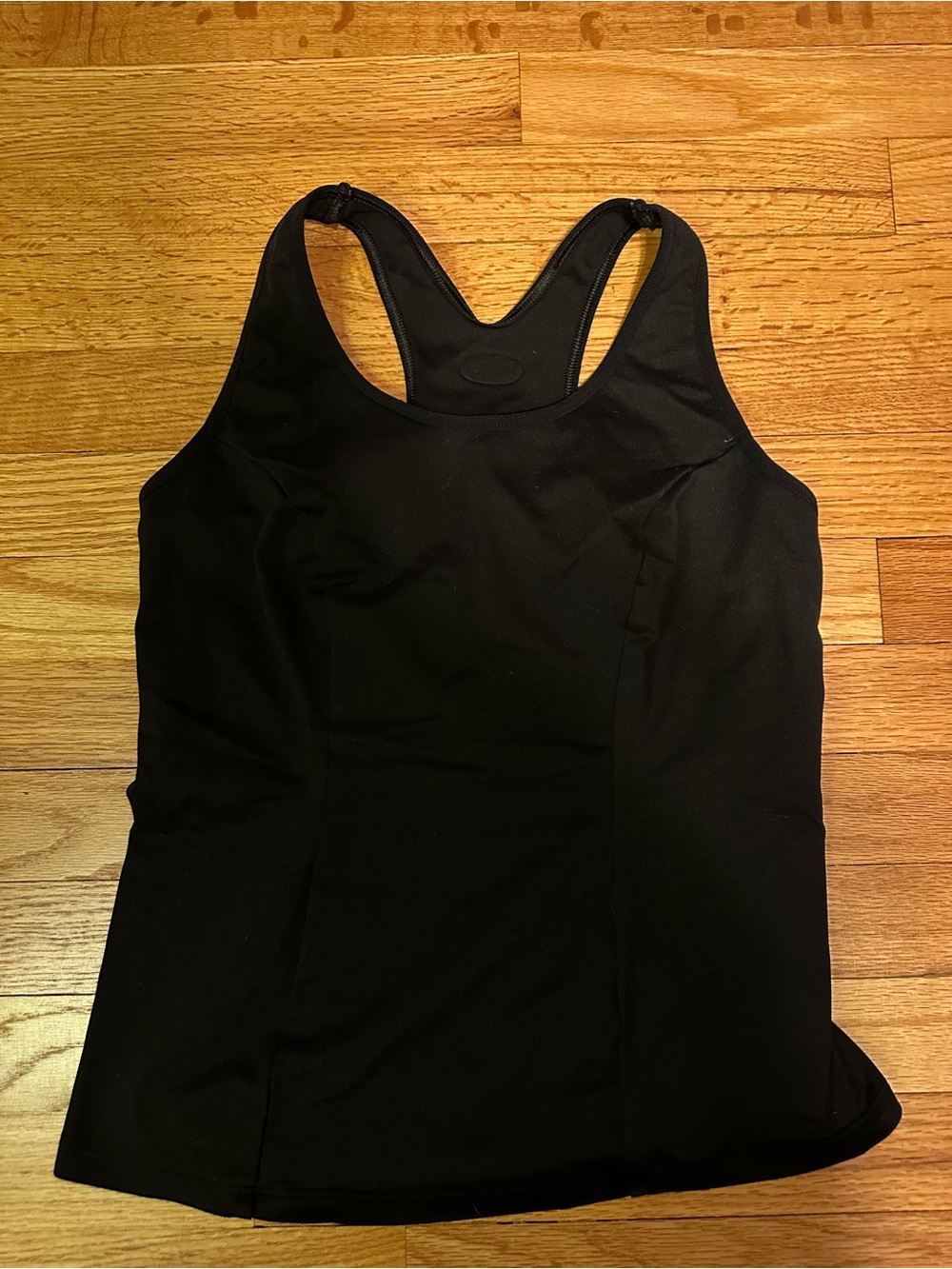 Shock Absorber Black Built In Bra Tank Racerback Medium